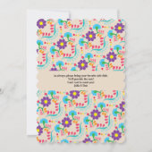 Sugar Skull Dia de los Muertos Day of the Dead Einladung (Rückseite)