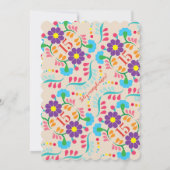 Sugar Skull Dia de los Muertos Day of the Dead Einladung (Rückseite)