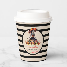 Sugar Skull Dia de los Muertos Day of the Dead Pappbecher