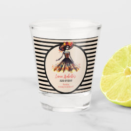 Sugar Skull Dia de los Muertos Day of the Dead Schnapsglas