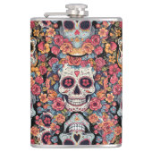 Sugar Skull Dia de Los Muertos Flachmann (Vorderseite)