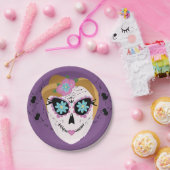 Sugar Skull Dia De Los Muertos Halloween Pappteller (Party)