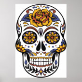 Sugar Skull Dia De Los Muertos Poster (Vorne)