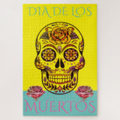 Sugar Skull Dia De Los Muertos Puzzle (Vertikal)
