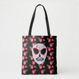 Sugar Skull Dia De Los Muertos Rose Tasche