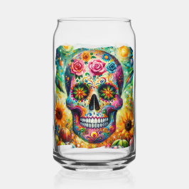 Sugar Skull Dia De Los Muertos Tag der Toten Dosenglas
