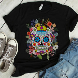 Sugar Skull Dia De Los Muertos Tag der Toten T-Shirt