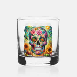 Sugar Skull Dia De Los Muertos Tag der Toten Whiskyglas