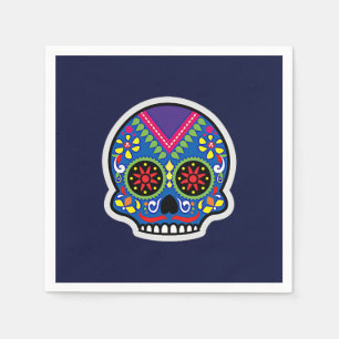 Sugar Skull Dias de los Muertos Serviette