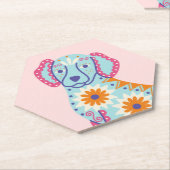 Sugar Skull Dog Day of the Dead Paper Untersetzer (angewinkelt)