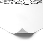 Sugar Skull Drawing Art for Kids + Adults Poster (Ecke)