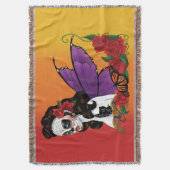 Sugar Skull Fairy Sunset Decke (Vorderseite Vertikal)