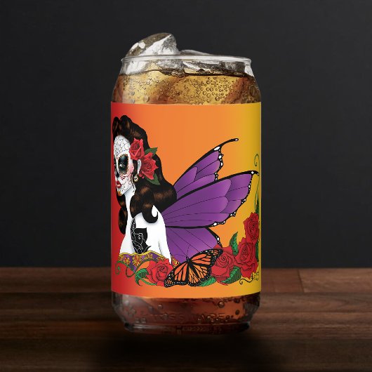 Sugar Skull Fairy Sunset Dosenglas