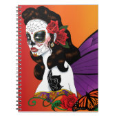 Sugar Skull Fairy Sunset Notizblock (Vorderseite)