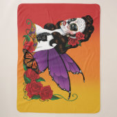 Sugar Skull Fairy Sunset Sherpadecke (Vorderseite)