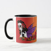 Sugar Skull Fairy Sunset Tasse (Links)