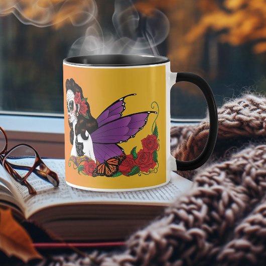 Sugar Skull Fairy Sunset Tasse