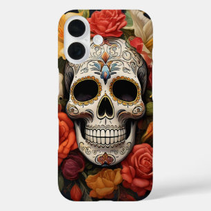 Sugar Skull Floral iPhone / iPad Gehäuse 16 Hülle