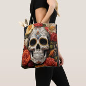 Sugar Skull Floral Tasche (Von Nahem)
