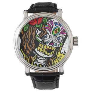 Sugar Skull Girl Armbanduhr