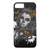 Sugar Skull Girl Case-Mate iPhone Hülle (Rückseite)