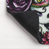 Sugar Skull Girl, Dia de los Muertos #8 Mousepad (Ecke)