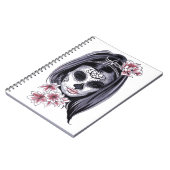 Sugar Skull Girl Notebook Notizblock (Linke Seite)