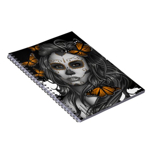 Sugar Skull Girl Notizblock (Rechte Seite)