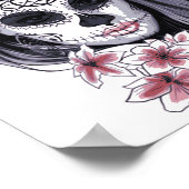 Sugar Skull Girl Poster (Ecke)