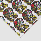 Sugar Skull Girl Seidenpapier (Ausschnitt)