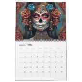 Sugar Skull Girls 2025 Dia De Los Muertos Kalender (Jan 2026)