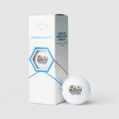 Sugar Skull Golf Balls - Dia de los Muertos Gift Golfball (Verpackung)
