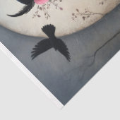 Sugar Skull Gothic Girl Decoupage Seidenpapier (Detail)