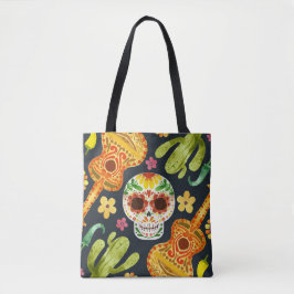 Sugar Skull & Guitars Dia de Muertos | Tragetasche Tasche
