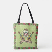 Sugar Skull & Guitars Dia de Muertos | Tragetasche Tasche (Rückseite)
