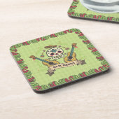 Sugar Skull & Guitars Dia de Muertos | Untersetzer (Linke Seite)