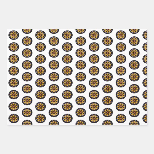 Sugar Skull Halloween Day of the Dead Geschenkpapier Set (Vorderseite 2)