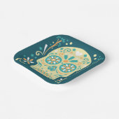 Sugar Skull Halloween Pappteller (Gewinkelt)