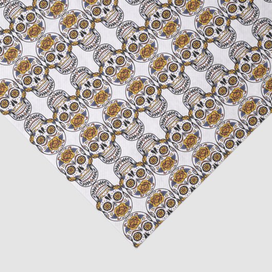 Sugar Skull Halloween Seidenpapier (Ausschnitt)