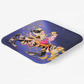 Sugar Skull Horse & Lady  Paper Plate Pappteller (Gewinkelt)
