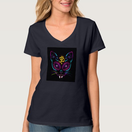 Sugar Skull Kitty - Alien 1 T-Shirt (Vorderseite)