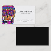 Sugar Skull Körperkunst Visitenkarte (Vorne/Hinten)