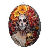 Sugar Skull Lady Dartboard Dartscheibe (Vorderseite rechts)