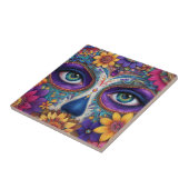 Sugar Skull Lady Face Day Of The Dead Ceramic Tile Fliese (Seite)