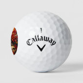 Sugar Skull Lady Golf Balls Golfball (Logo)