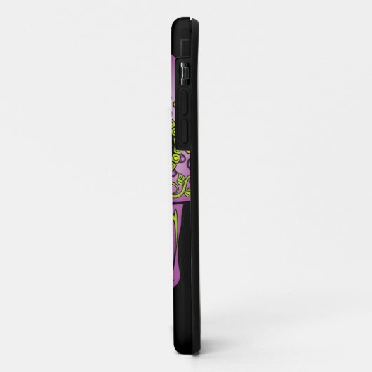 Sugar Skull Lila Floral Case-Mate iPhone Fall Hülle (Hinten/Links)