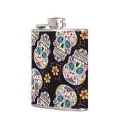 Sugar Skull Lila.png Flachmann (Links)