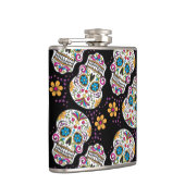 Sugar Skull Lila.png Flachmann (Rechts)