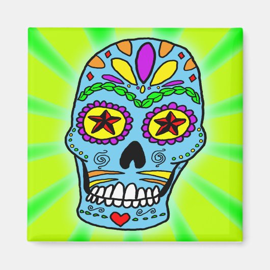 Sugar Skull Magnet (Vorne)