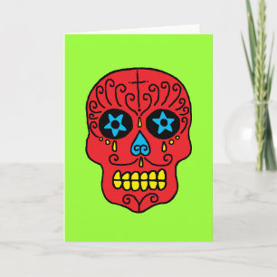 Sugar Skull Man Karte
